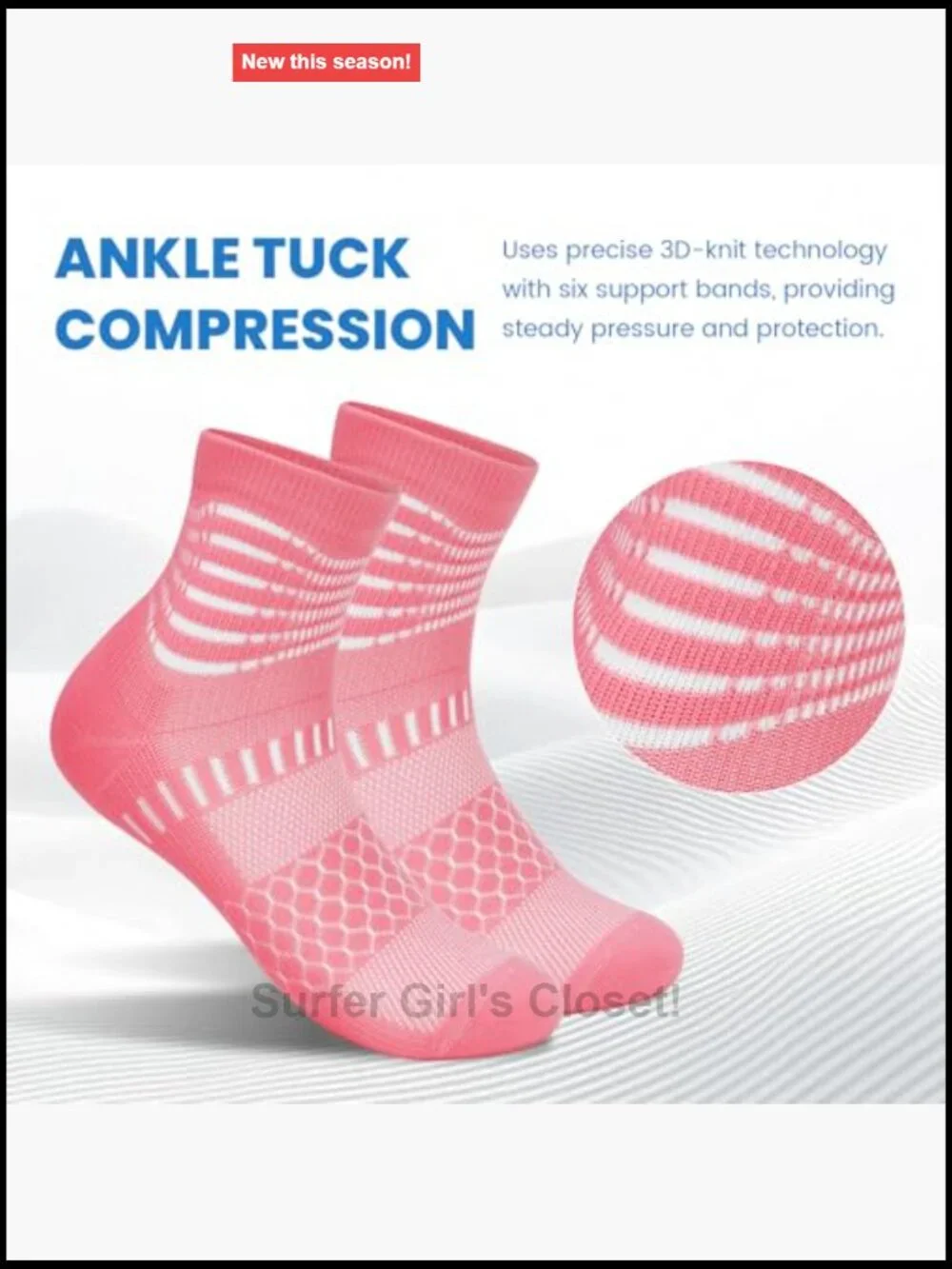 Ankle Compression Socks for Plantar Fasciitis Cushioned Athletic Running Socks